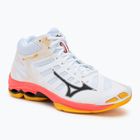 Volejbalové boty Mizuno Wave Voltage 2 Mid white/fiery coral 2/citrus