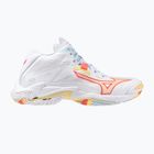 Dámské volejbalové boty Mizuno Wave Lightning Z8 Mid white/calypso coral/pale banana