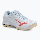 Dámské volejbalové boty Mizuno Wave Voltage 2 white/calypso coral/pale banana