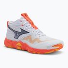 Volejbalové boty Mizuno Wave Momentum Elite Mid white/fiery coral 2/citrus