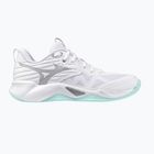 Dámské volejbalové boty Mizuno Wave Momentum Pro white/blue tint