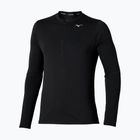 Pánské běžecké tričko Longsleeve Mizuno Core Impulse Half Zip Tee black