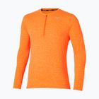 Pánské běžecké tričko Longsleeve Mizuno Core Impulse Half Zip Tee tangelo