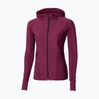 Dámská běžecká bunda Mizuno Active Warm Hybrid Full Zip Hooded dark purple
