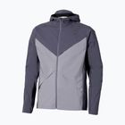 Pánská běžecká bunda Mizuno Tech Thermal Charge Hooded quiksilver