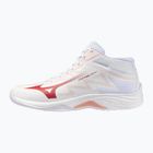Dámské volejbalové boty Mizuno Lightning Select Mid white/rose elegance/lava falls
