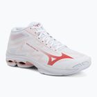 Dámské boty na volejbal Mizuno Wave Lightning Pro Mid white/rose elegance/lava falls
