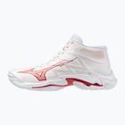Dámské volejbalové boty Mizuno Wave Lightning Elite Mid white/rose elegance/lava falls