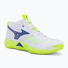 Volejbalové boty Mizuno Wave Momentum Elite Mid white/lightning yellow/dazzling blue