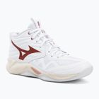 Dámské volejbalové boty Mizuno Wave Momentum Pro Mid white/rose elegance/lava falls