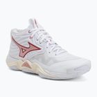 Dámské volejbalové boty Mizuno Wave Momentum Elite Mid white/rose elegance/lava falls