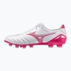 Kopačky Mizuno Morelia Neo IV Pro FG white/fuchsia purple/fuchsia purple