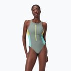 Speedo Zip Colorblock soft olive dámské jednodílné plavky