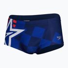 Pánské plavecké boxerky Speedo Placement Digital Brief cerulean blue/true cobalt/watermelon/white