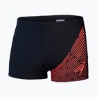 Pánské plavky Speedo Medley Logo Aquashort black/siren red