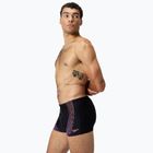 Pánské plavky Speedo Duo Logo Print Aquashort black/coral sands/neon violet