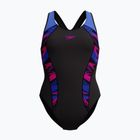 Dámské jednodílné plavky Speedo Placement Laneback zoom boom placement/speedo black