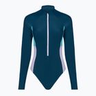 Dámské jednodílné plavky Speedo Zip Colorblock dark teal