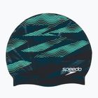 Plavecká čepice  Speedo Printed Silicone dark teal semi tide