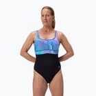 Dámské jednodílné plavky Speedo Shaping Contour Eclipse Printed indigo glow 