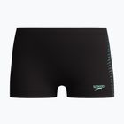 Dětské plavecké boxerky Speedo Plastisol Placement Aquashort black/alfalfa green