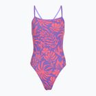 Dámské jednodílné plavky Speedo FL Printed Web Back coral cluster/indigo glow