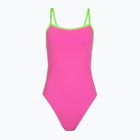 Dámské jednodílné plavky Speedo Solid Tri neon flamingo