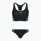 Dvoudílné dámské plavky Speedo Placement Raceback 2pc anthracite/clover