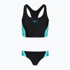 Dámské jednodílné plavky Speedo Colourblock Splice 2.0 anthracite/mayanblue