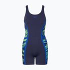 Dámské jednodílné plavky Speedo Hyperboom Splice Muscleback Legsuit peacoat/sapphire