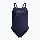 Dětské jednodílné plavky Speedo Endurance+ Logo Thinstrap peacoat