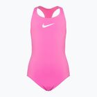 Dětské jednodílné plavky Nike Essential Racerback růžové NESSB711-670
