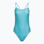 Dámské jednodílné plavky  Nike Hydrastrong Multi Print Cutout blue