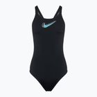 Dámské jednodílné plavky  Nike Hydrastrong 3D Swoosh Fastback black