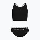 Dětské dvoudílné plavky Nike Logo Tape Crossback Midkini black