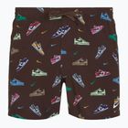 Pánské plavecké šortky Nike Multi Print 5" Volley baroque brown