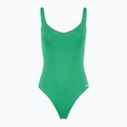 Dámské jednodílné plavky Nike Essential V-Neck stadium green