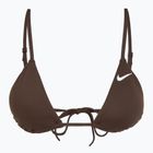 Horní díl plavek Nike Essential Triangle Bikini baroque brown