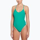 Dámské jednodílné plavky Nike Swoosh Link Y-Back stadium green