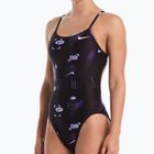 Dámské jednodílné plavky Nike Hydrastrong Cutout purple