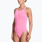 Dámské jednodílné plavky Nike Hydrastrong Solid pink glow