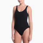 Dámské jednodílné plavky Nike Shoreline Pucker Scoop Neck black