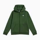 Dětská mikina New Balance Brush Back Small Logo Full Zip Hoodie dark alpine green