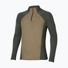 Pánské běžecké tričko Longsleeve Mizuno Active Dryaeroflow Hybrid Long Sleeve Top Forest Night