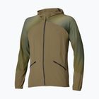 Pánská běžecká bunda Mizuno Active Alpha Hooded Jacket martini olive