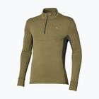 Pánská běžecká mikina Mizuno Active Warmalite Half Zip Long Sleeve Top martini olive