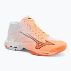 Volejbalové boty Mizuno Wave Lightning Elite Mid Flamingo Coral/Lava Orange/White