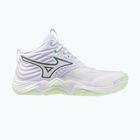 Dámské volejbalové boty Mizuno Wave Momentum Elite Mid white/balsam green/ambrosia