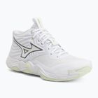 Dámské volejbalové boty Mizuno Wave Momentum Elite Mid white/balsam green/ambrosia
