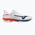 Pánské tenisové boty Mizuno Wave Exceed Court AC white/insignia blue/orange